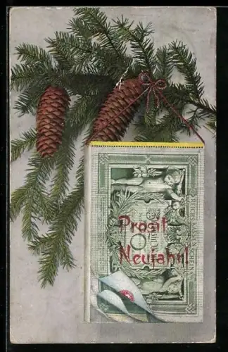 AK Reichskassenschein Zwanzig Mark unter Tannenzapfen, Geld