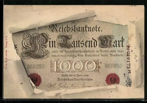 AK Reichsbanknote 1000 Mark