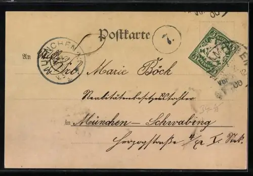 AK Reichsbanknote 1000 Mark, Geldschein