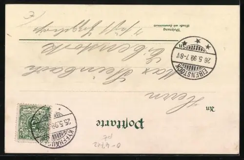 Lithographie Rathsfeld a. Kyffhäuser, Gasthaus Rathsfeld, Jagdschloss Rathsfeld, Kyffhäuser Denkmal