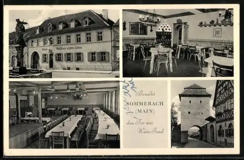 AK Sommerach, Gasthaus z. weissen Lamm, Bes. M. Strobel