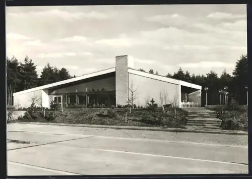 AK Alltertal, Autobahnrasthaus mit Strassenpartie