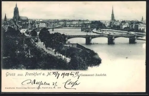 AK Frankfurt a. M., Gesamt-Ansicht