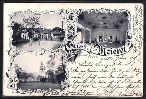 AK Radebeul, Gasthaus Meierei im Lössnitz-Grund