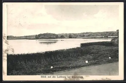 AK Westensee, Blick auf die Lohburg