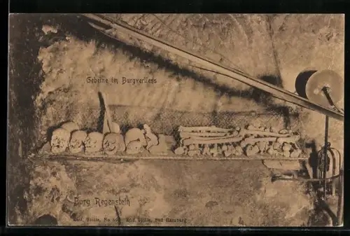 AK Blankenburg, Gebeine im Burgverliess der Burg Regenstein