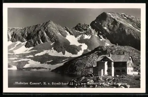 AK A. v. Schmidhaus /Mallnitzer Tauern, Mit Seescharte und Bergpanorama