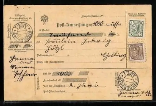 Mini-AK Postanweisung 1000 Küff