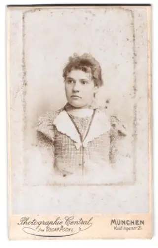 Fotografie Oscar Pöckl, München, Kaufingerstr. 21, Porträt einer Frau
