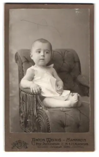 Fotografie Anton Weinig, Mannheim, Kunststr. 11, Porträt eines kleinen Kindes