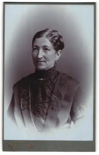 Fotografie A. Schrauber, Warnsdorf, Künstlergasse 1175, Porträt einer Dame