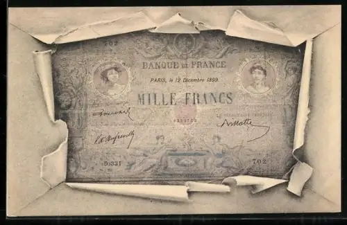 AK Geldschein, Banque de France, Mille Francs