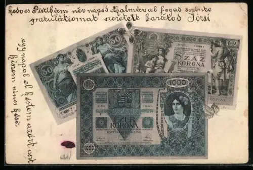 AK Österreich-Ungarn, Geldscheine