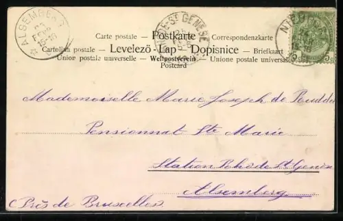 AK Zwanzig Francs Geldschein