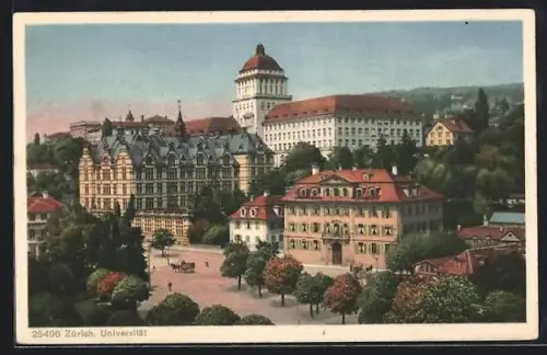 AK Zürich, Blick zur Universität