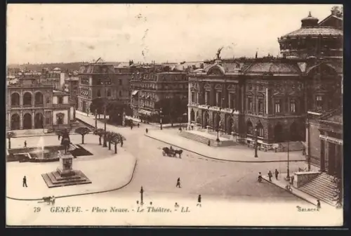 AK Genève, Place Neuve, Le Théâtre