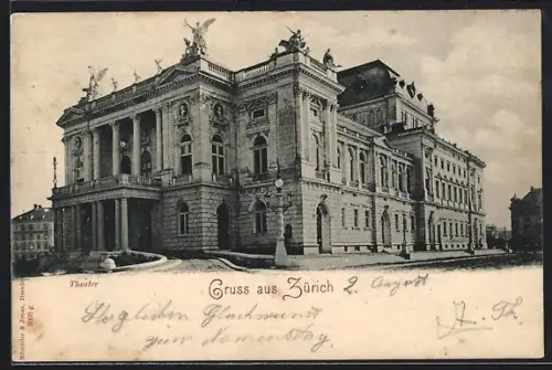 AK Zürich, Partie am Theater