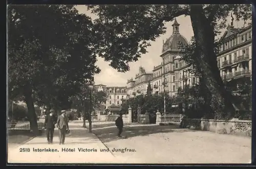 AK Interlaken, Hotel Victoria und Jungfrau