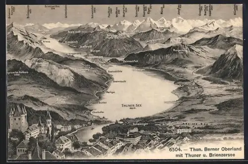 AK Thun, Thuner See mit Bergen