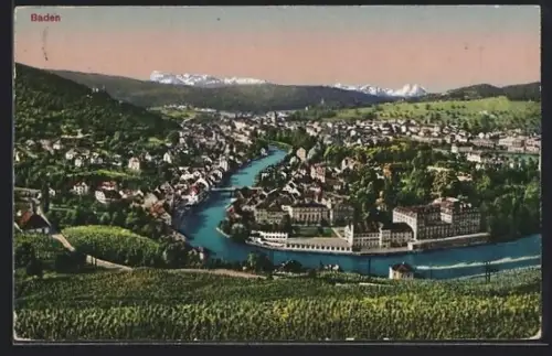 AK Baden, Flusspartie im Ort