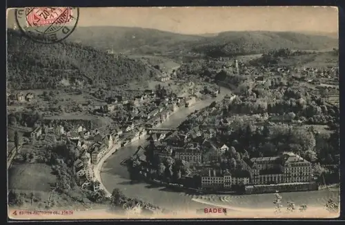 AK Baden, Blick in den Ort