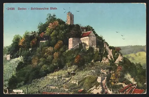 AK Baden, Schlossruine Stein