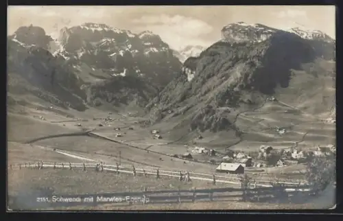 AK Marwies-Ebenalp, Panorama mit Schwendi