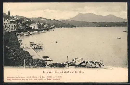 AK Luzern, See mit Blick auf den Rigi
