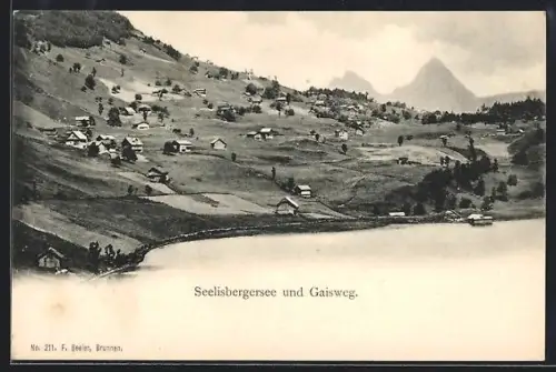 AK Seelisberg, Seelisbergersee, Panorama und Gaisweg
