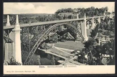 AK Bern, Kornhausbrücke und Schänzli