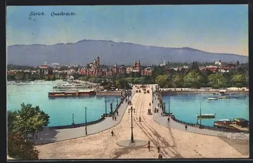 AK Zürich, Quaibrücke