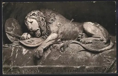 AK Luzern, Löwendenkmal