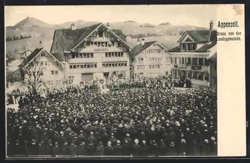 AK Appenzell, Landsgemeinde bei der Versammlung