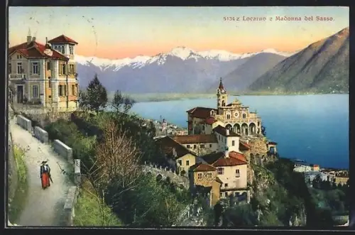 AK Locarno, Panorama e Madonna del Sasso