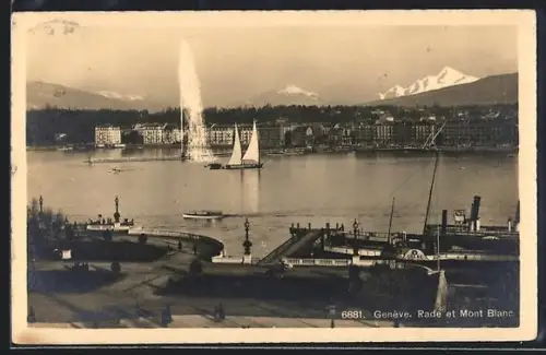 AK Genève, Rade et Mont Blanc