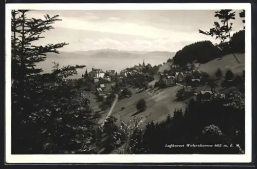 AK Walzenhausen, Ortsansicht mit Kirche