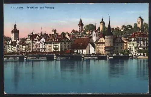 AK Luzern, Seebrücke & Musegg