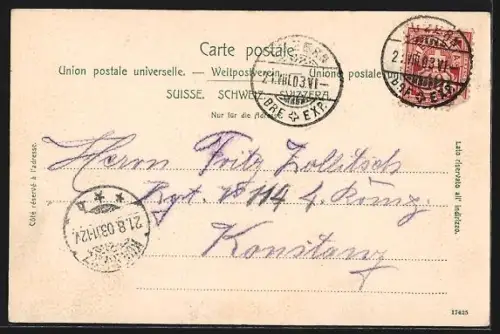 AK Luzern, Totalansicht mit Rigi