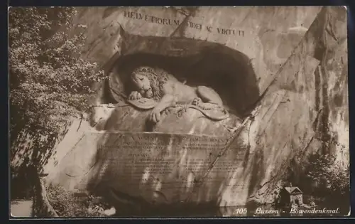 AK Luzern, Löwendenkmal