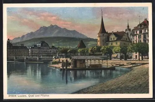 AK Luzern, Quai und Pilatus