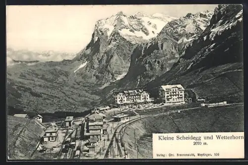 AK Kleine Scheidegg, Hotel und Wetterhorn