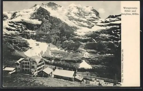 AK Wengernalp, Hotel gegen Jungfrau