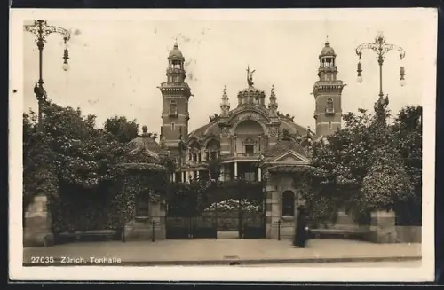 AK Zürich, Ansicht der Tonhalle