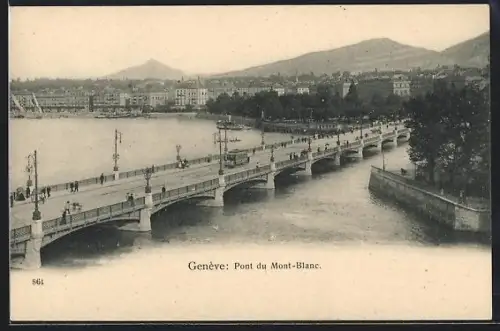 AK Genève, Pont du Mont-Blanc