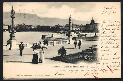 AK Genève, Quai du Mont-Blanc