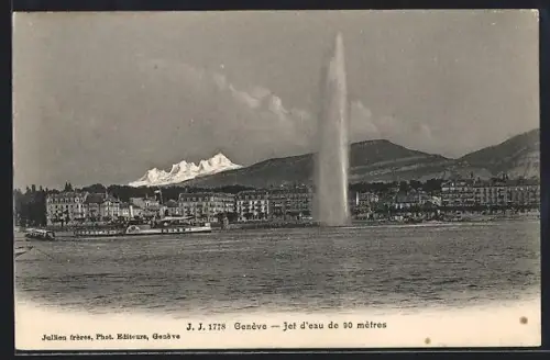 AK Genève, Jet d`eau de 90 mètres
