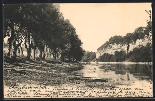 AK Genève, Bords du Rhône