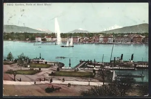 AK Genève, Rade et Mont Blanc