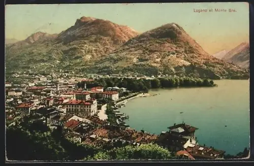 AK Lugano, Panorama et Monte Bré