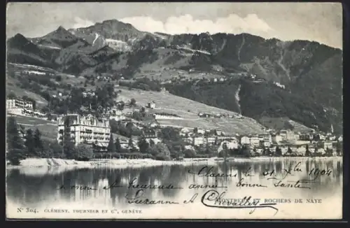 AK Montreux, Panorama et Rochers de Naye